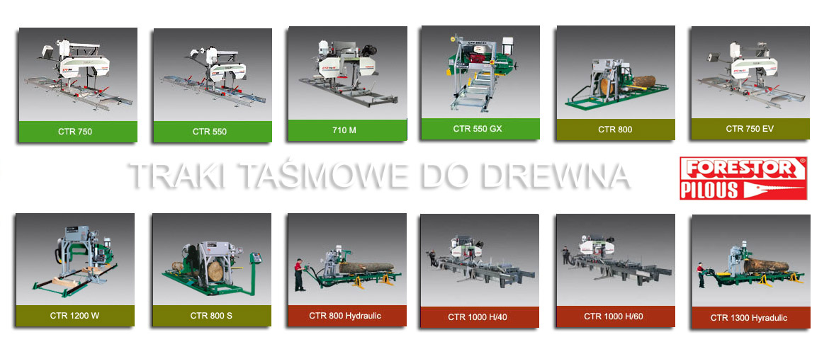 Rem-Tech Warszawa - Traki taśmowe do drewna Pilous Forestor